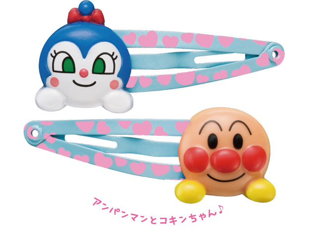 アンパンマン ヘアアクセサリー スリーピン(アンパンマンとコキンちゃん)