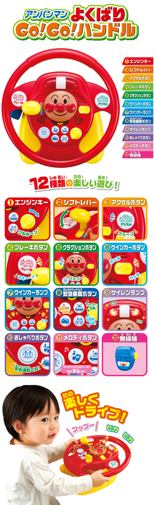 アンパンマン よくばりGO!GO!ハンドル