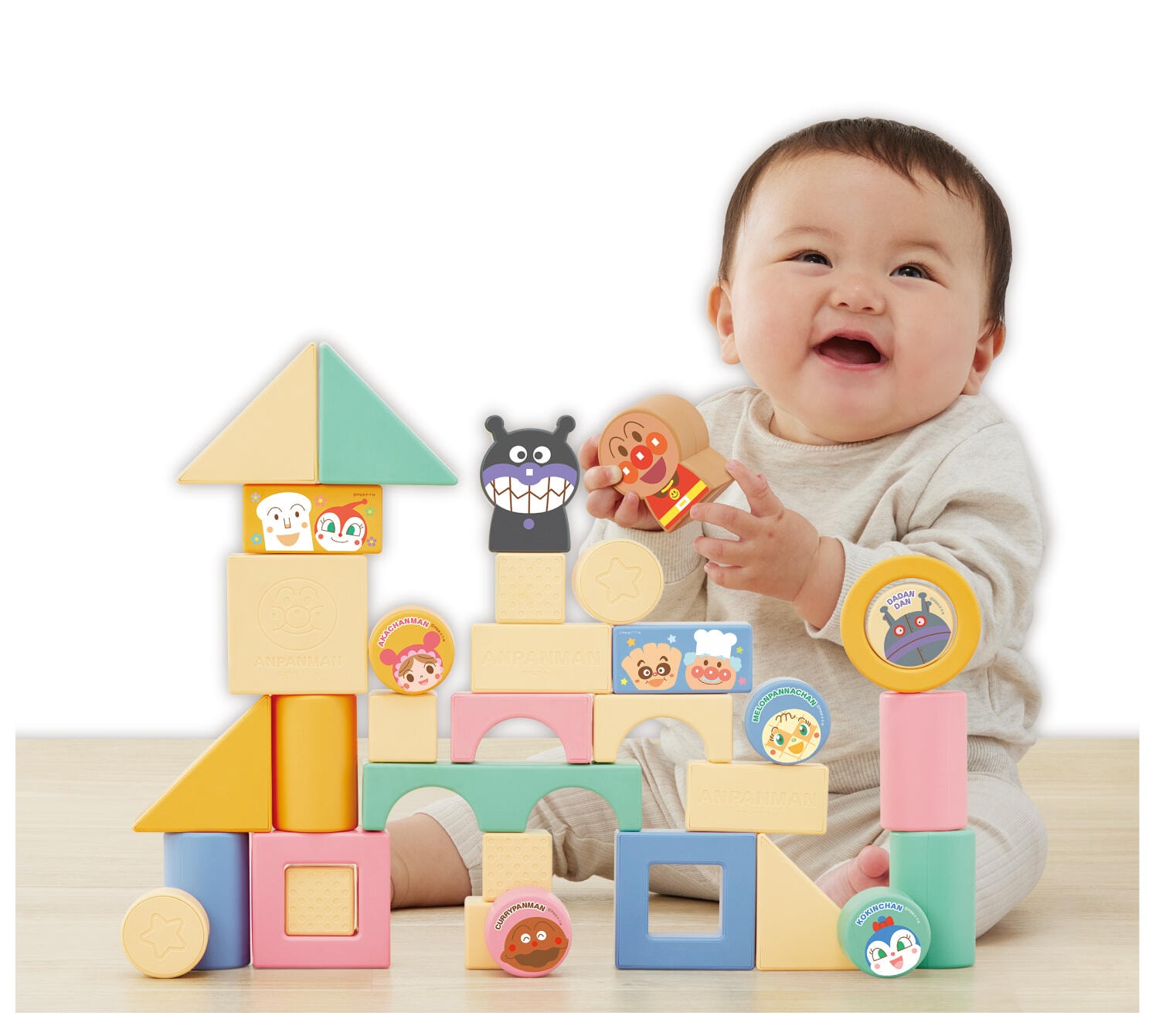アンパンマン 自然の恵 お米からうまれたつみきDX