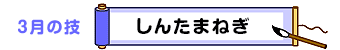 3月の技：しんたまねぎ