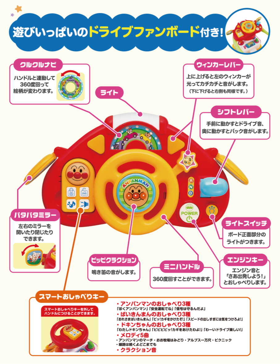 アンパンマン 乗用玩具シリーズ｜株式会社アガツマ