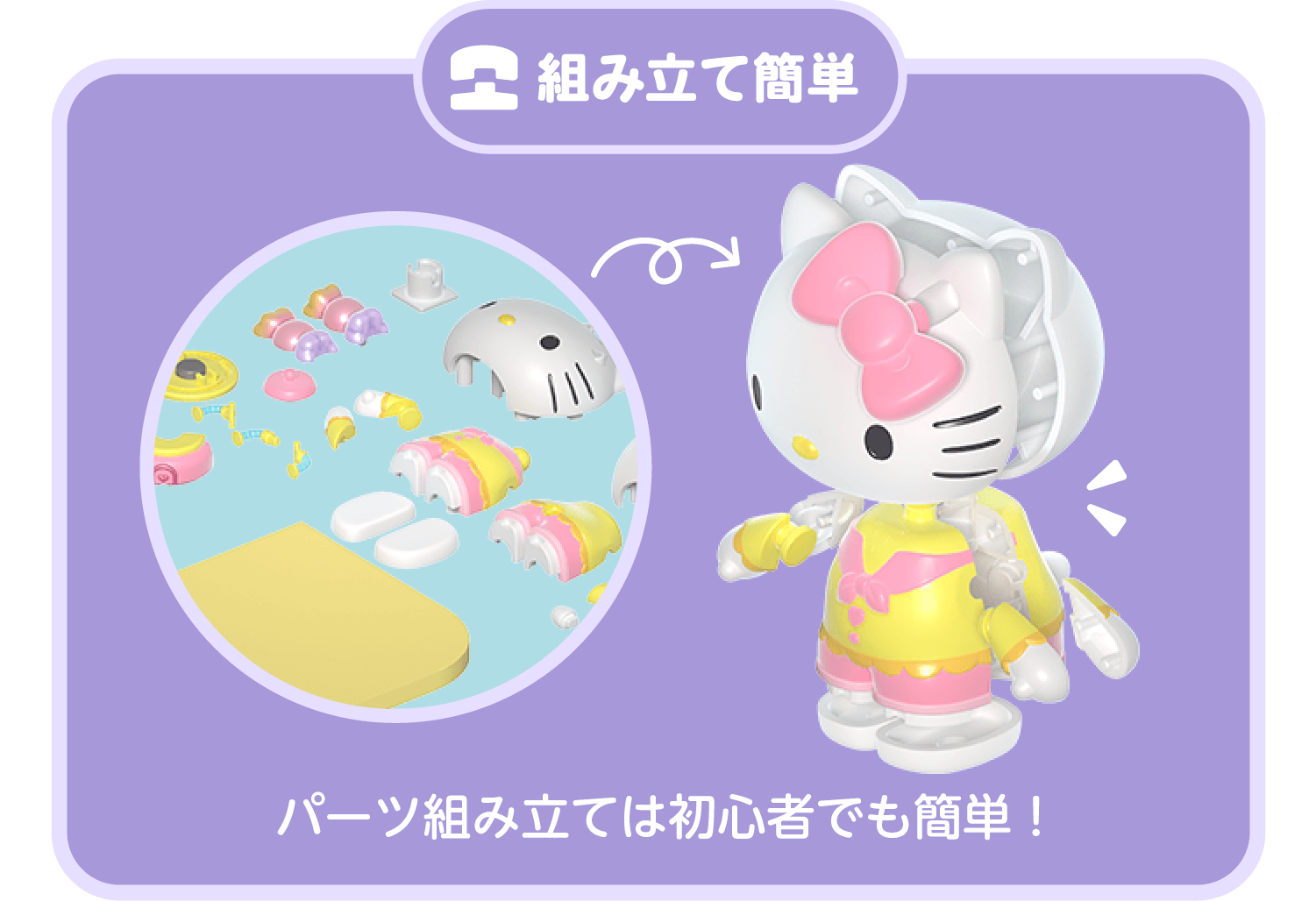 組み立て簡単